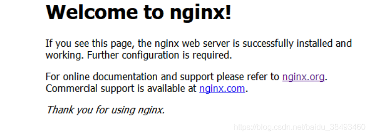 Nginx欢迎页面
