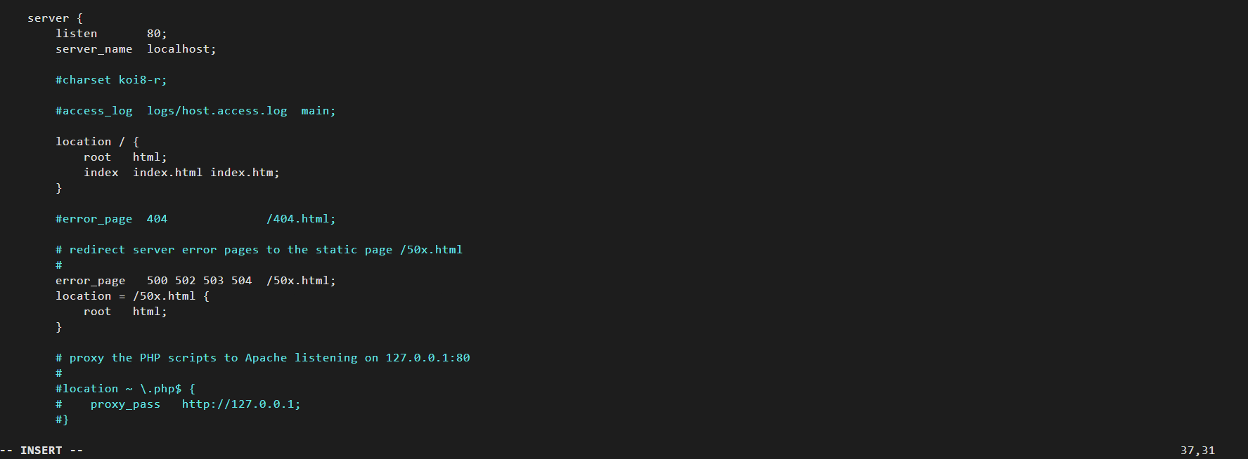 80端口原来的server