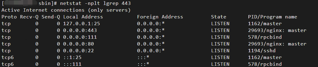 443端口正常运行